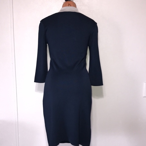 Trina Turk Bookish Sweater Dress Navy Blue Size Medium - Picture 5 of 8